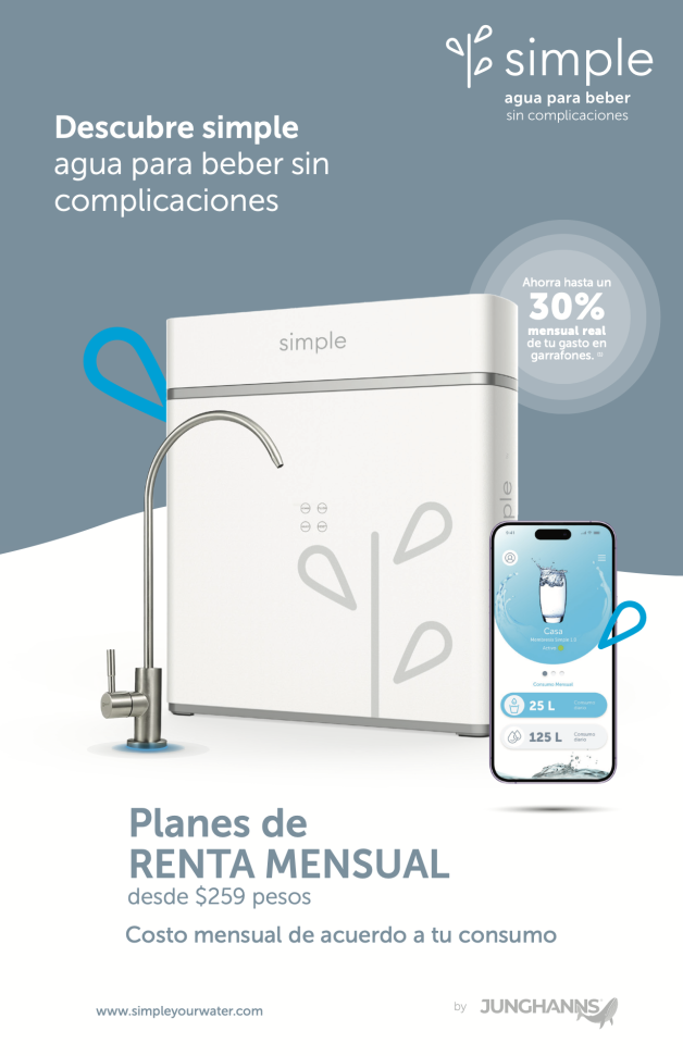 simple tu agua flyer promocional